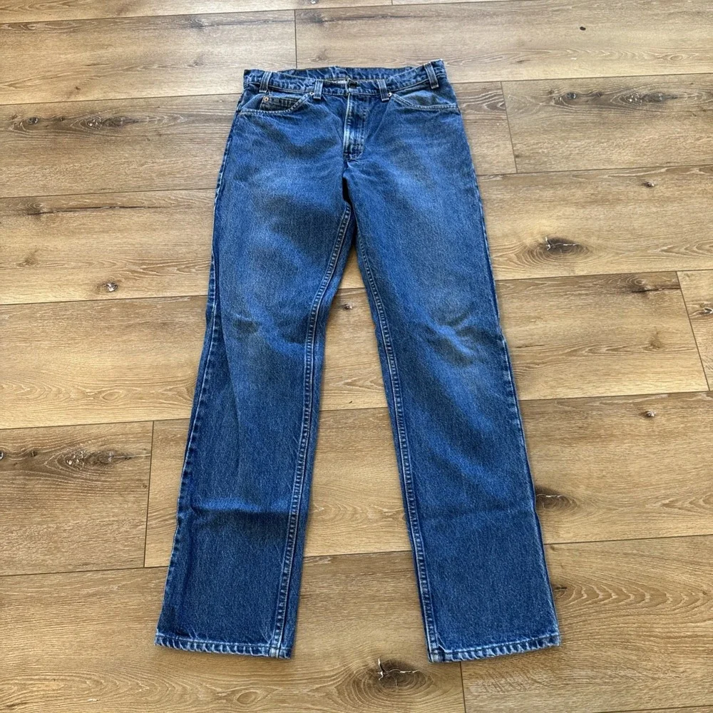 Vintage Levis 506 Jeans Mens 31 x 34 Denim‎ Relaxed Fit Straight Leg Orange Tab